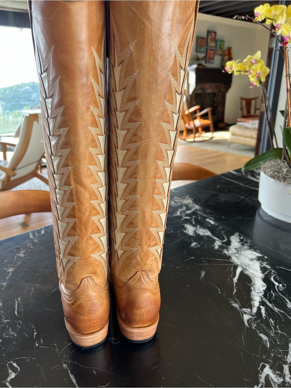 Stetson Ladies Johnnie 16” shaft snip toe boots- NWT- 10.5 - Picture 4 of 11